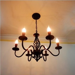 Artistiek Chic & Modern Andere kenmerken voor Kaars Stijl Metaal Binnen 6 Lampen Kroonluchter