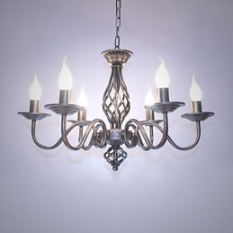 Artistiek Chic & Modern Andere kenmerken voor Kaars Stijl Metaal Binnen 6 Lampen Kroonluchter