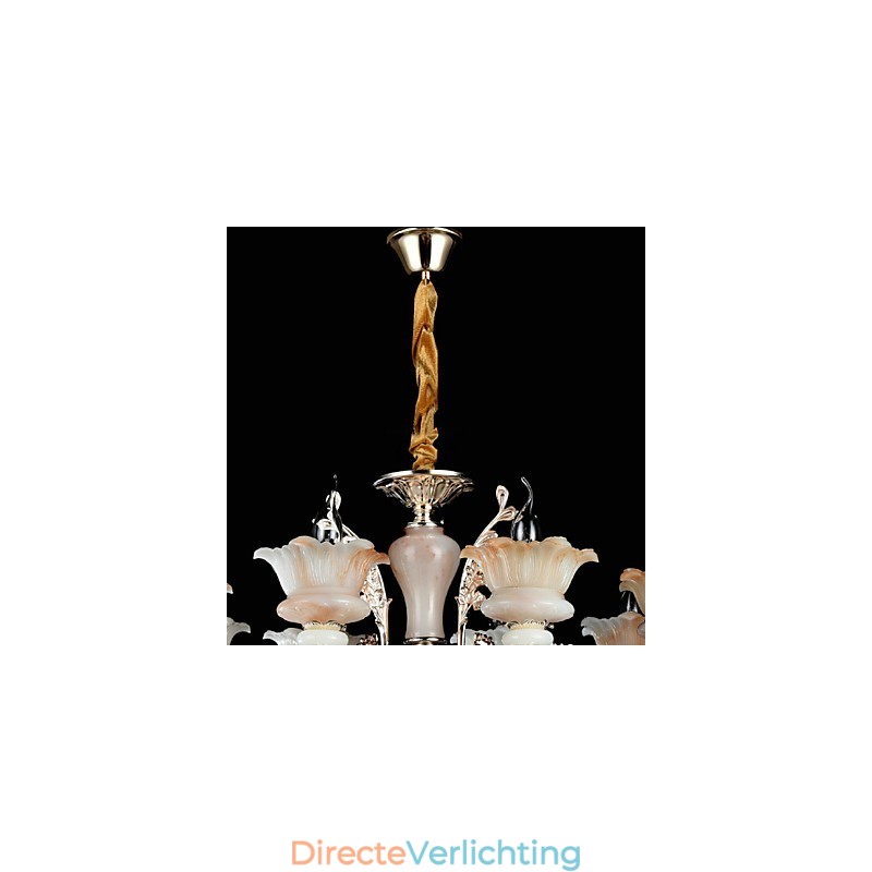 Moderne, eigentijdse, traditionele, klassieke zinklegering met kristallen mini-stijl hanglamp van metaal