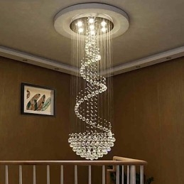 Moderne kristallen plafond kroonluchter verlichting binnen hanglamp decoratieve verlichtingsarmaturen