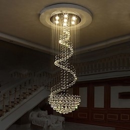 Moderne kristallen plafond kroonluchter verlichting binnen hanglamp decoratieve verlichtingsarmaturen