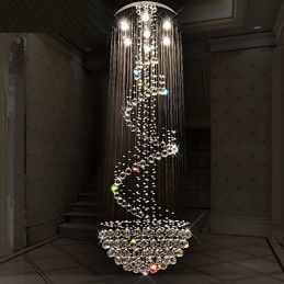Moderne kristallen plafond kroonluchter verlichting binnen hanglamp decoratieve verlichtingsarmaturen