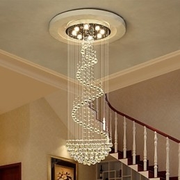 Moderne kristallen plafond kroonluchter verlichting binnen hanglamp decoratieve verlichtingsarmaturen