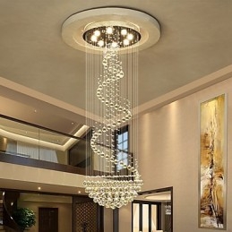 Moderne kristallen plafond kroonluchter verlichting binnen hanglamp decoratieve verlichtingsarmaturen