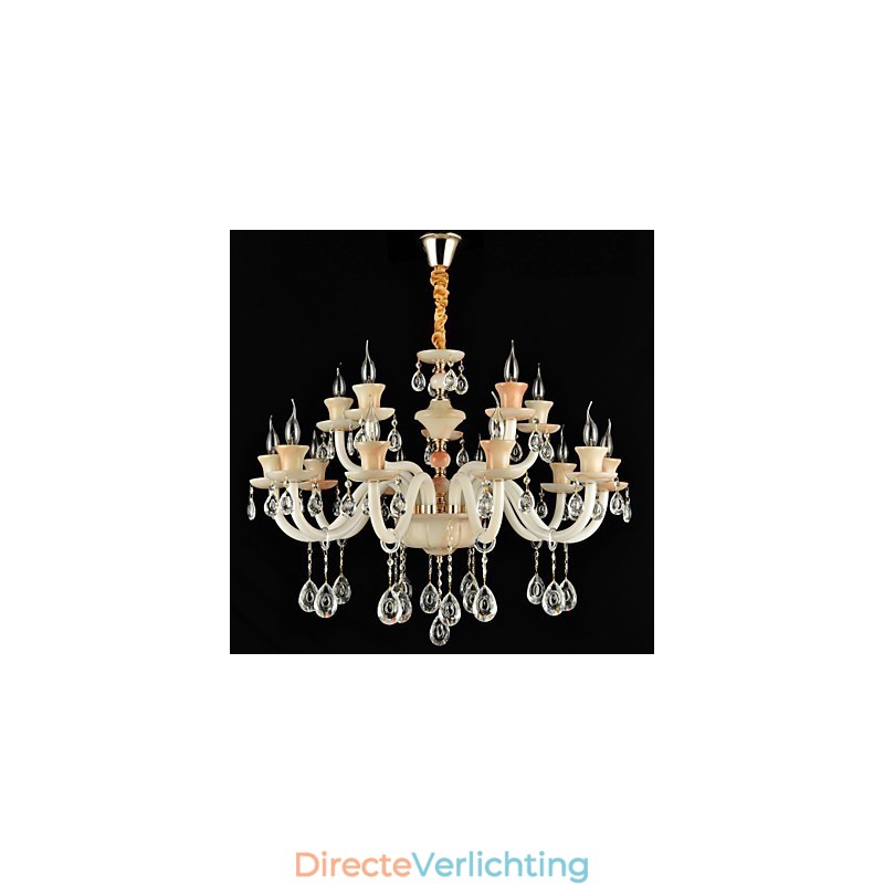 Moderne, eigentijdse, traditionele, klassieke, gegalvaniseerde kenmerken voor kristallen, mini-stijl, metalen eetkamerkroonluchter