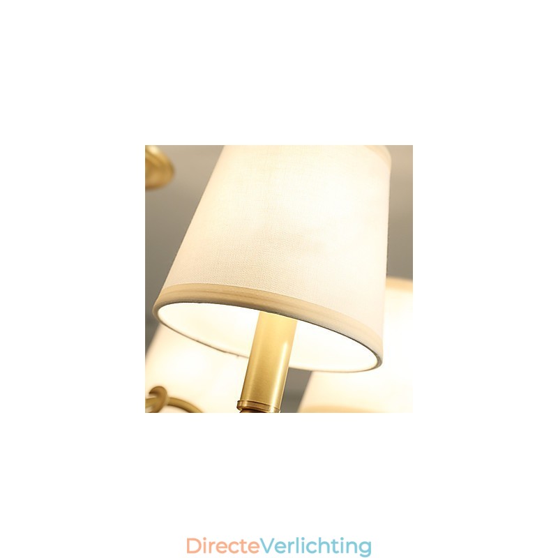 Traditionele klassieke landelijke messing-functie voor mini-stijl metalen kroonluchter met 3 lampen