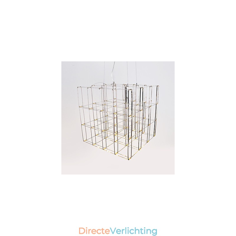 Moderne kroonluchterlamp van roestvrij staal Loftverlichting