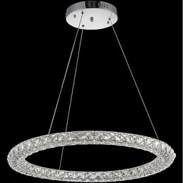 Ring Kristallen Hanglamp Moderne Kristallen Kroonluchter Plafondlampen Binnen Lampen Armaturen Dimbaar Met Afstandsbediening