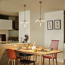 5-lichts mini-stijl gepersonaliseerde moderne eigentijdse kroonluchter