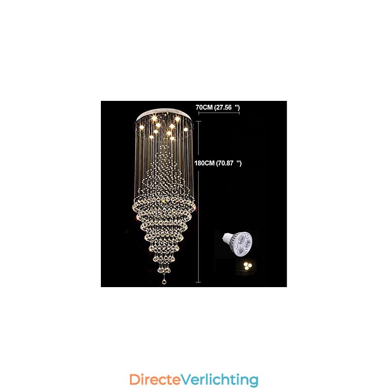 Hedendaagse Kristallen Plafond Hanglamp Moderne Kroonluchter Thuis Hangende Verlichting Kroonluchter Lampen Armaturen