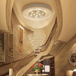 Hedendaagse Kristallen Plafond Hanglamp Moderne Kroonluchter Thuis Hangende Verlichting Kroonluchter Lampen Armaturen