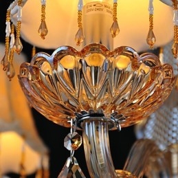 Kroonluchter Kristal Retro Glas 4 Lichts
