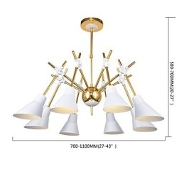 Gepersonaliseerde verstelbare richting kunst kroonluchter lamp kroonluchter N