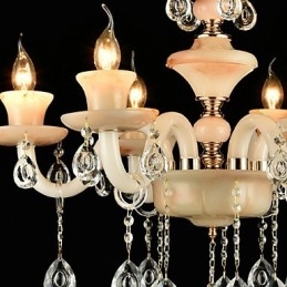 Traditionele klassieke gegalvaniseerde eigenschap voor kristallen mini-stijl metalen kroonluchter