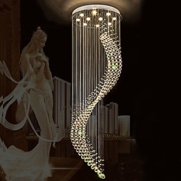 Moderne kristallen plafond hanglamp binnen kroonluchter thuis hangende verlichting kroonluchter lampen armaturen 3W WARM WITTE lampen