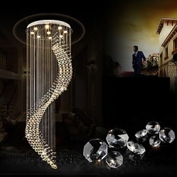Moderne kristallen plafond hanglamp binnen kroonluchter thuis hangende verlichting kroonluchter lampen armaturen 3W WARM WITTE lampen