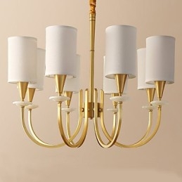 Puur messing kroonluchter Jade decoratieve kroonluchter