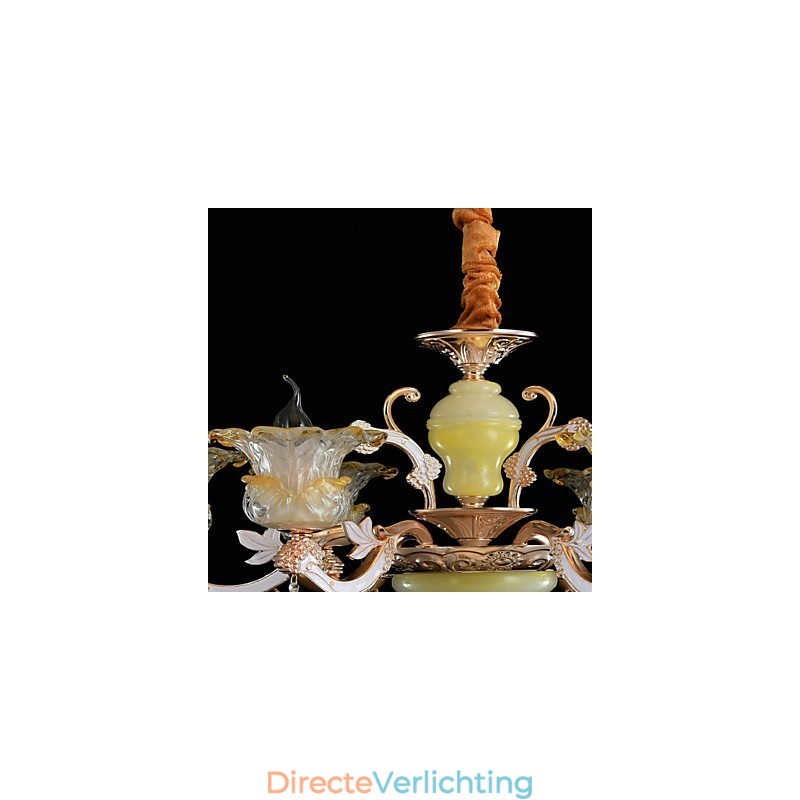 Moderne, eigentijdse, traditionele, klassieke zinklegering met kristallen mini-stijl hanglamp van metaal