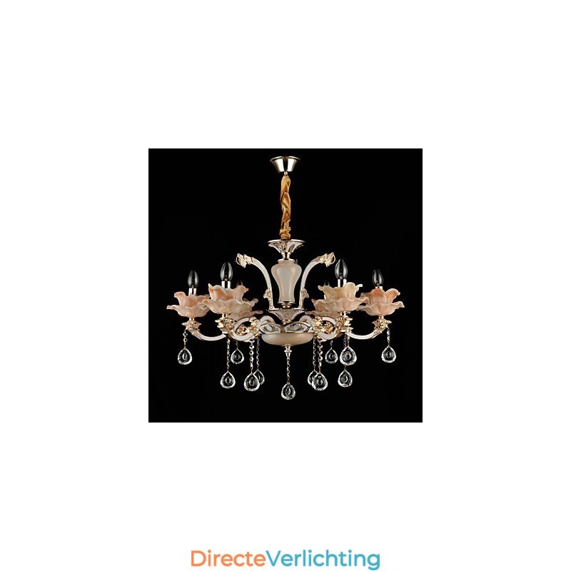 Moderne, eigentijdse, traditionele, klassieke zinklegering met kristallen mini-stijl hanglamp van metaal