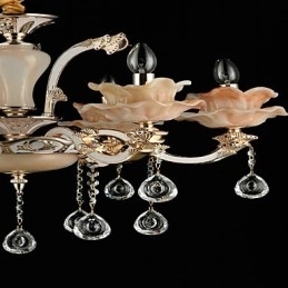 Moderne, eigentijdse, traditionele, klassieke zinklegering met kristallen mini-stijl hanglamp van metaal