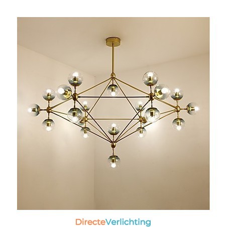 Twenty_one Light Post Modern Europa Stijl Modo Metalen Glazen Hanglamp de Foyer Decorate Industriële Kroonluchter Lamp Twenty_one Light Post Modern Europa Stijl Modo Metalen Glazen Hanglamp de Foyer Decorate Industriële Kroonluchter Lamp