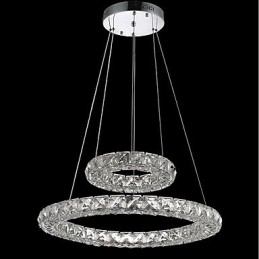 Kristallen kroonluchterlampen Binnen hanglamp Plafondlamp Verlichtingsarmaturen Dimbaar met afstandsbediening