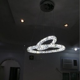 Kristallen kroonluchterlampen Binnen hanglamp Plafondlamp Verlichtingsarmaturen Dimbaar met afstandsbediening