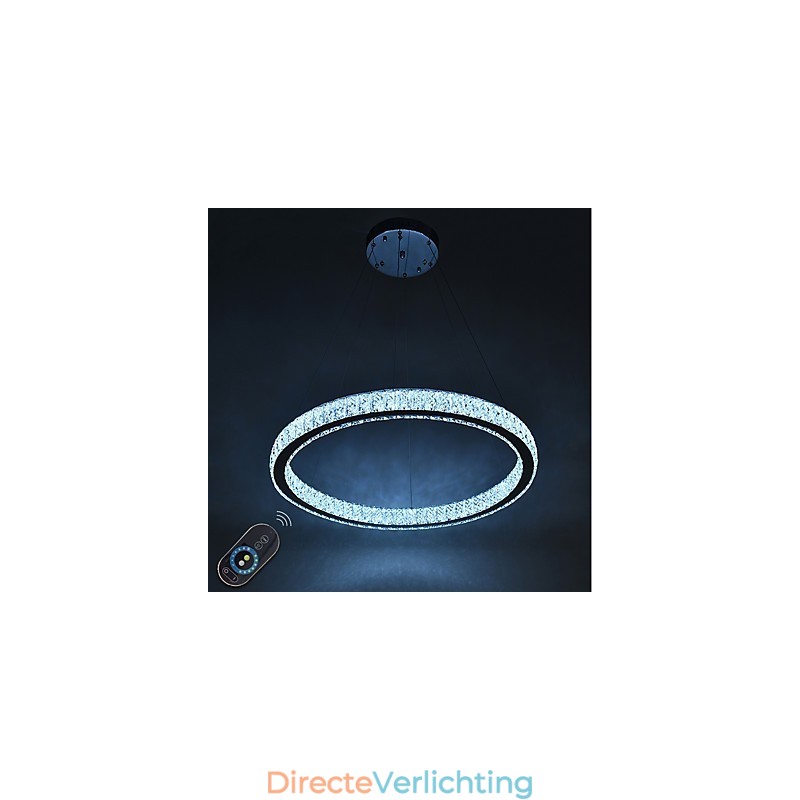 Dimbare Ring Indoo Plafondlamp Hanglamp Moderne Kroonluchterverlichting Kroonluchterlamp met Afstandsbediening
