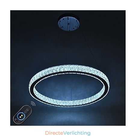 Dimbare Ring Indoo Plafondlamp Hanglamp Moderne Kroonluchterverlichting Kroonluchterlamp met Afstandsbediening Dimbare Ring Indoo Plafondlamp Hanglamp Moderne Kroonluchterverlichting Kroonluchterlamp met Afstandsbediening