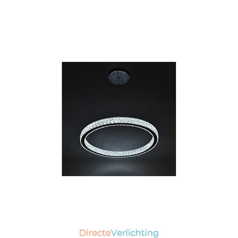 Dimbare Ring Indoo Plafondlamp Hanglamp Moderne Kroonluchterverlichting Kroonluchterlamp met Afstandsbediening
