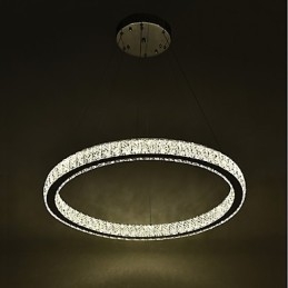 Dimbare Ring Indoo Plafondlamp Hanglamp Moderne Kroonluchterverlichting Kroonluchterlamp met Afstandsbediening