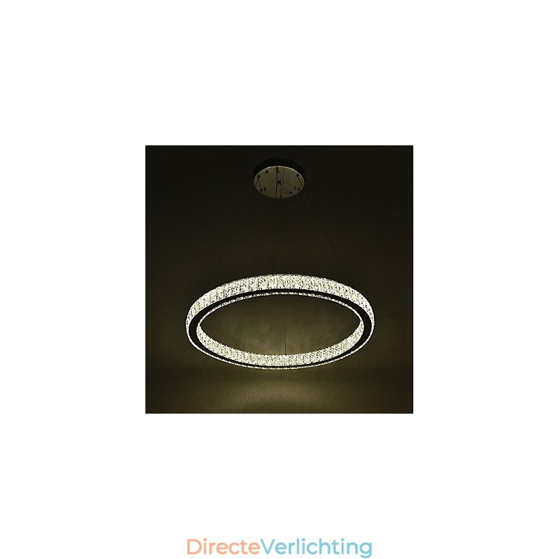 Dimbare Ring Indoo Plafondlamp Hanglamp Moderne Kroonluchterverlichting Kroonluchterlamp met Afstandsbediening
