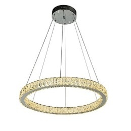 Dimbare Ring Indoo Plafondlamp Hanglamp Moderne Kroonluchterverlichting Kroonluchterlamp met Afstandsbediening