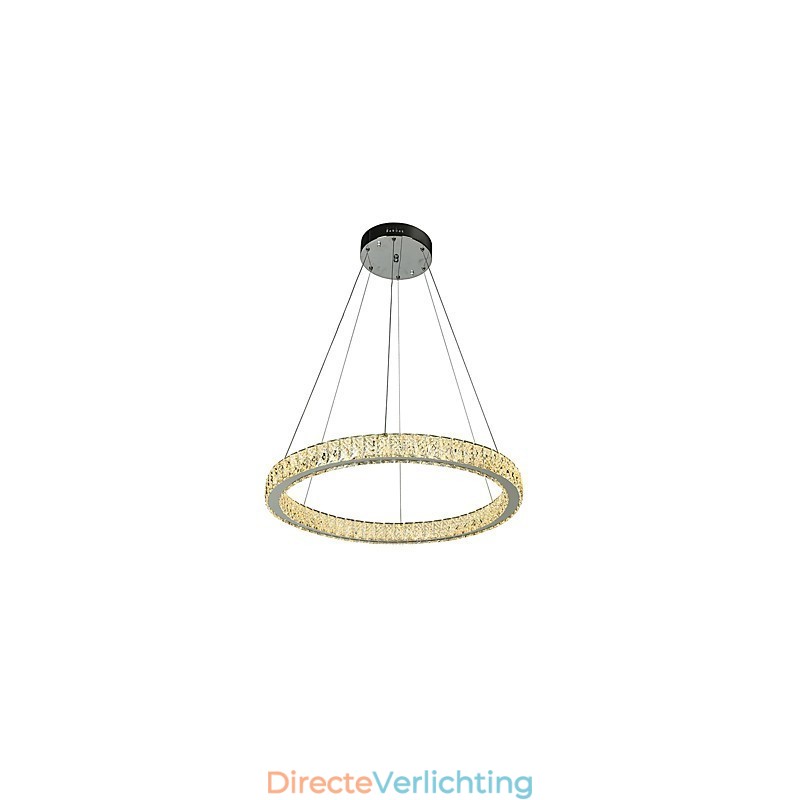 Dimbare Ring Indoo Plafondlamp Hanglamp Moderne Kroonluchterverlichting Kroonluchterlamp met Afstandsbediening