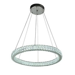 Dimbare Ring Indoo Plafondlamp Hanglamp Moderne Kroonluchterverlichting Kroonluchterlamp met Afstandsbediening