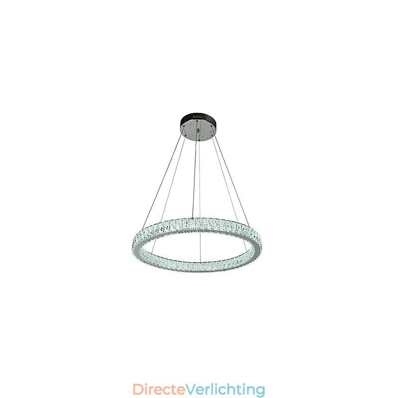Dimbare Ring Indoo Plafondlamp Hanglamp Moderne Kroonluchterverlichting Kroonluchterlamp met Afstandsbediening