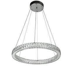 Dimbare Ring Indoo Plafondlamp Hanglamp Moderne Kroonluchterverlichting Kroonluchterlamp met Afstandsbediening