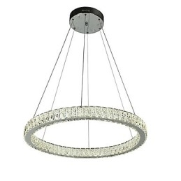 Dimbare Ring Indoo Plafondlamp Hanglamp Moderne Kroonluchterverlichting Kroonluchterlamp met Afstandsbediening