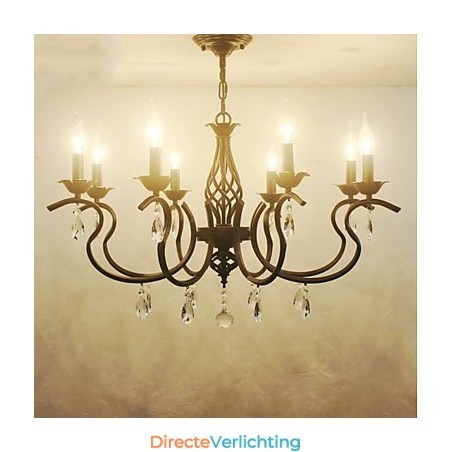 Europese stijl kristallen kroonluchter eetkamerverlichting eenvoudige creatieve kaarsen lampen en lantaarns nieuwigheid verlichting Europese stijl kristallen kroonluchter eetkamerverlichting eenvoudige creatieve kaarsen lampen en lantaarns nieuwigheid verlichting