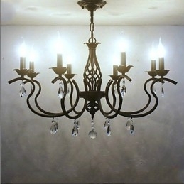Europese stijl kristallen kroonluchter eetkamerverlichting eenvoudige creatieve kaarsen lampen en lantaarns nieuwigheid verlichting