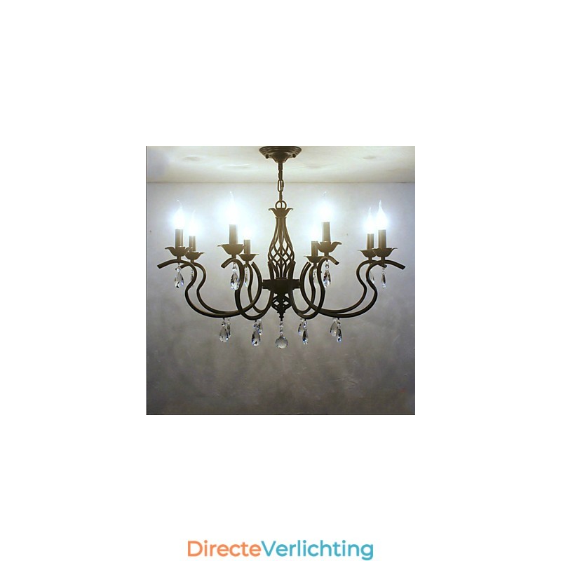 Europese stijl kristallen kroonluchter eetkamerverlichting eenvoudige creatieve kaarsen lampen en lantaarns nieuwigheid verlichting