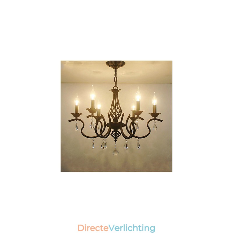 Europese stijl kristallen kroonluchter eetkamerverlichting eenvoudige creatieve kaarsen lampen en lantaarns nieuwigheid verlichting