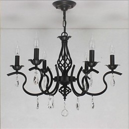 Europese stijl kristallen kroonluchter eetkamerverlichting eenvoudige creatieve kaarsen lampen en lantaarns nieuwigheid verlichting