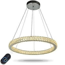 Dimbare ring plafondlamp hanglamp moderne kroonluchter verlichting binnenlamp met afstandsbediening
