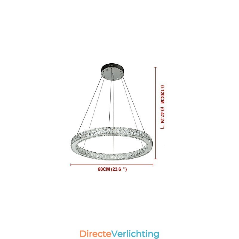 Dimbare ring plafondlamp hanglamp moderne kroonluchter verlichting binnenlamp met afstandsbediening