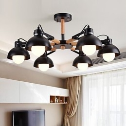 Traditionele klassieke rustieke lodge vintage retro schilderijfunctie voor mini-stijl metalen kroonluchter