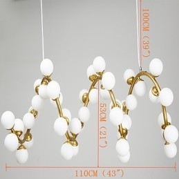 Gepersonaliseerde kunst kroonluchterlampen