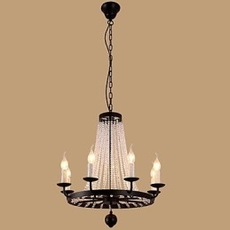 8 lampen kroonluchter moderne eigentijdse traditionele klassieke rustieke lodge vintage retro lantaarn trommel land eiland globe schaal
