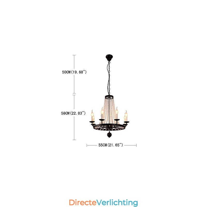 8 lampen kroonluchter moderne eigentijdse traditionele klassieke rustieke lodge vintage retro lantaarn trommel land eiland globe schaal