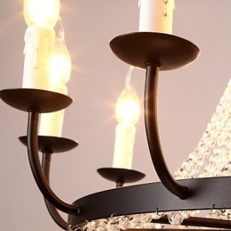 8 lampen kroonluchter moderne eigentijdse traditionele klassieke rustieke lodge vintage retro lantaarn trommel land eiland globe schaal